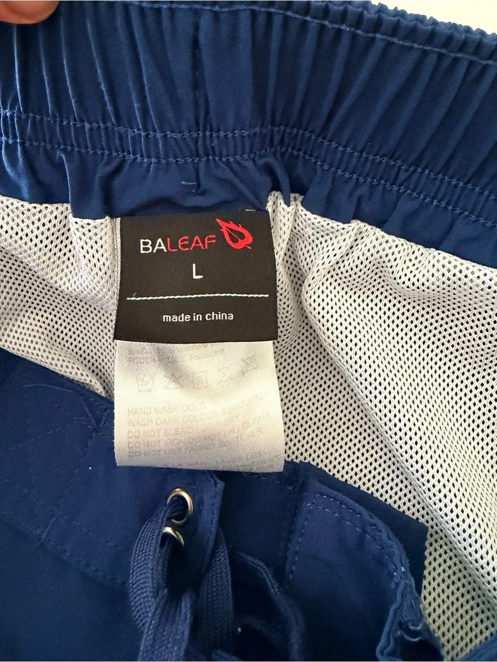 Baleaf Navy Swim Trunks with Drawstring